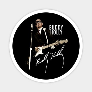 Buddy Holly Signature Men Magnet